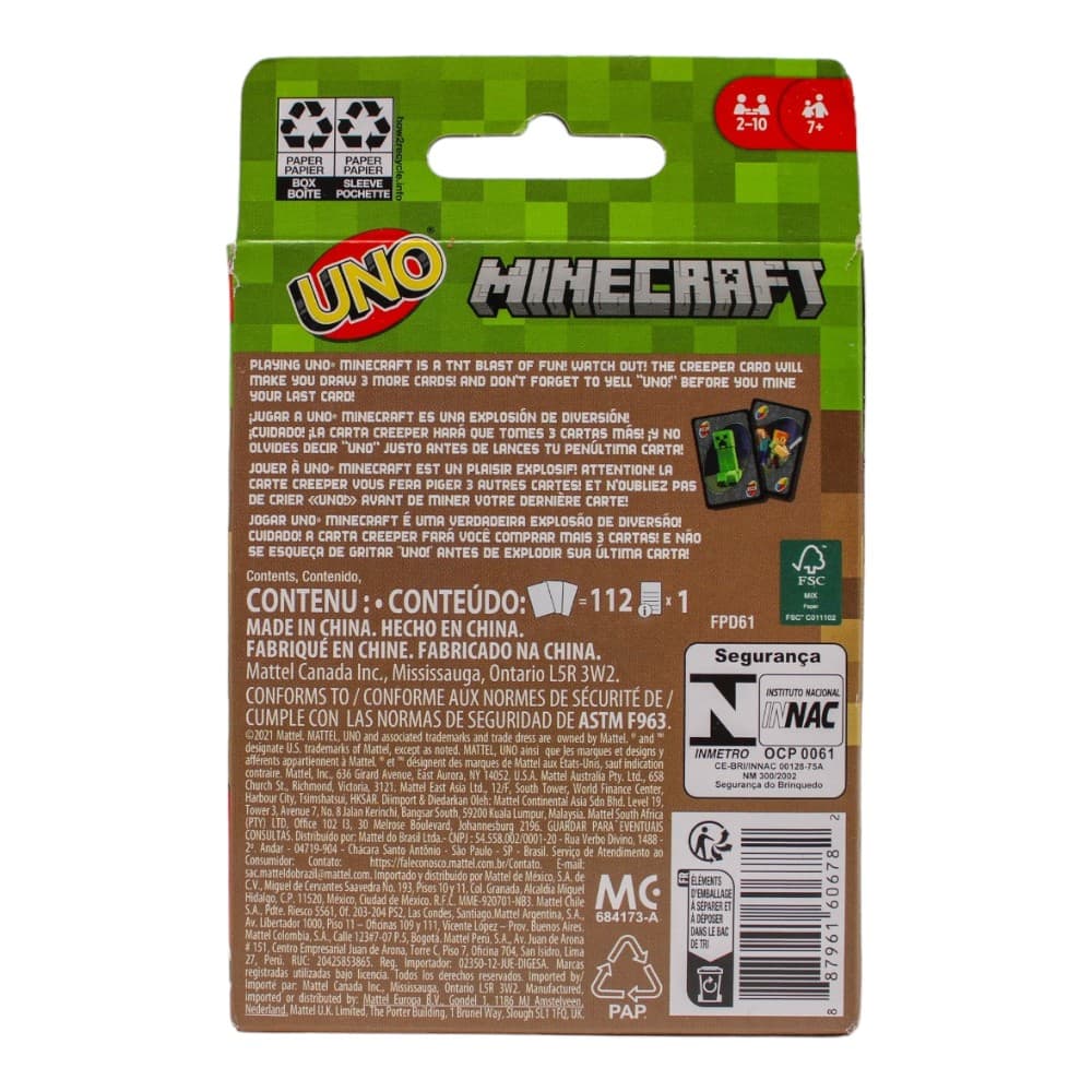 Uno Minecraft First Alternate Image width=&quot;1000&quot; height=&quot;1000&quot;