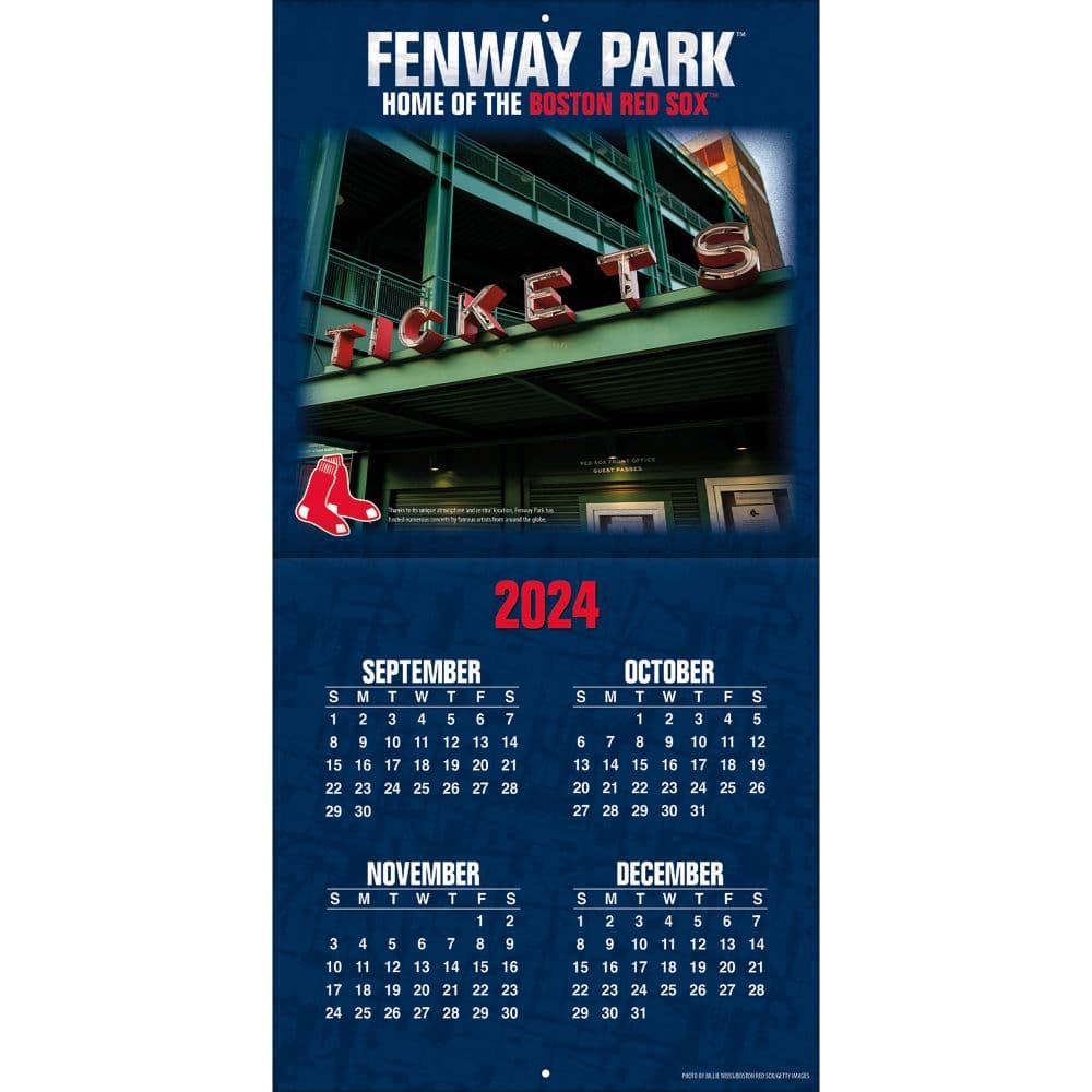 MLB Fenway Park 2025 Wall Calendar Second Alternate Image