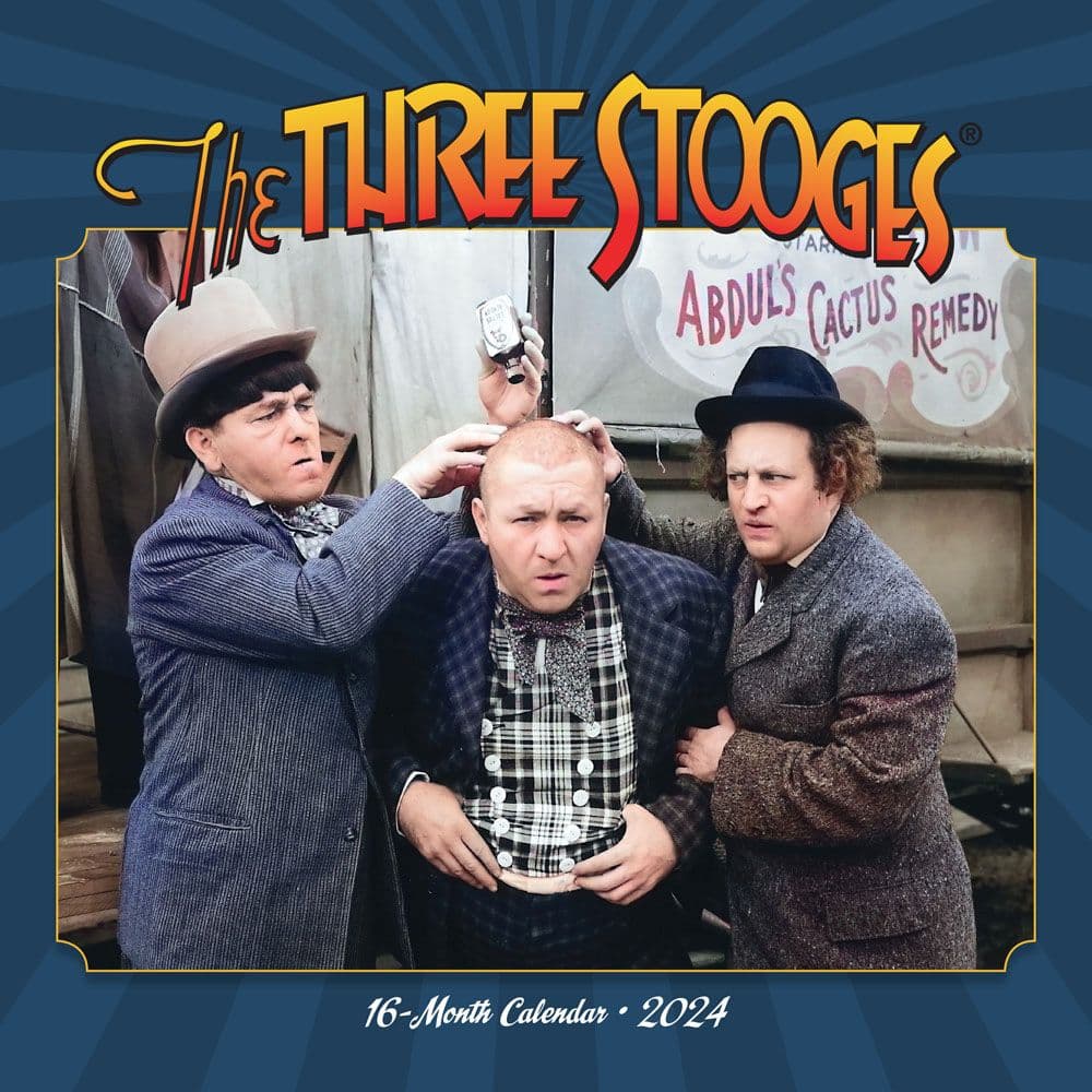 Three Stooges 2024 Wall Calendar