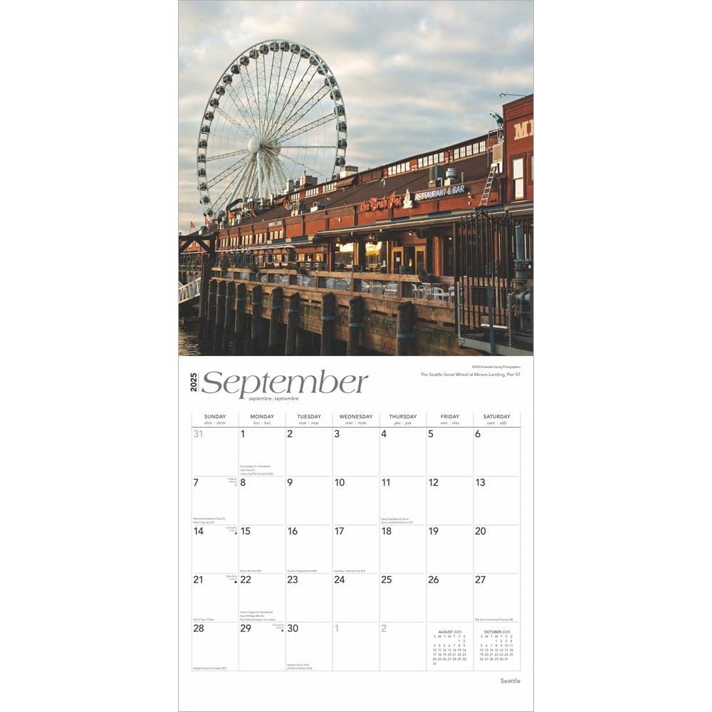 Seattle 2025 Wall Calendar Third Alternate Image