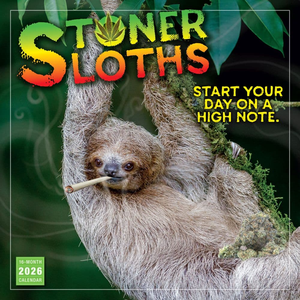 Stoner Sloths 2026 Wall Calendar_Main Image