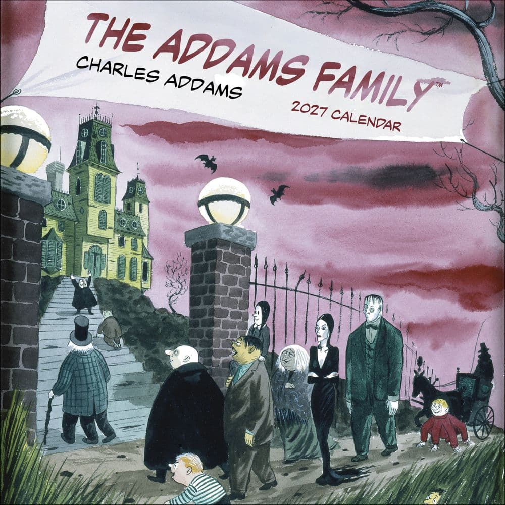 image The Addams Family 2027 Wall Calendar Main Product Image