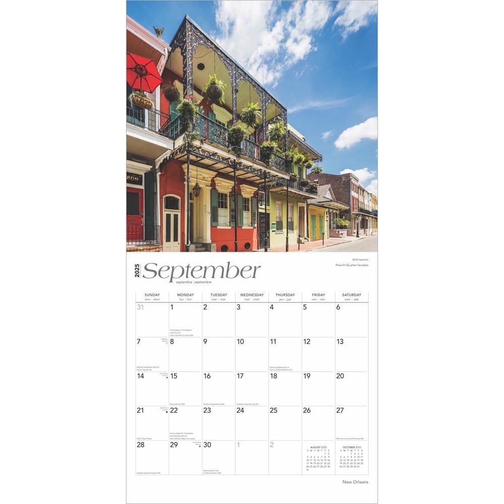 New Orleans 2025 Wall Calendar Third Alternate Image