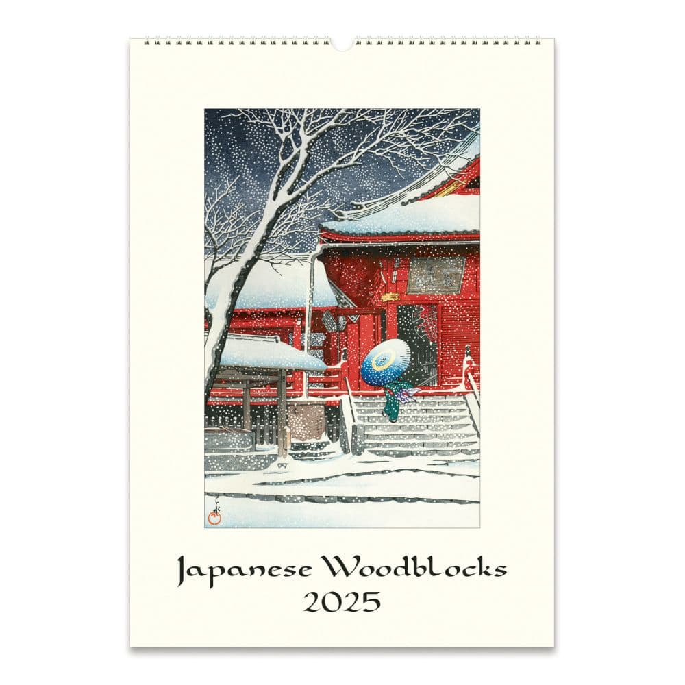 Japanese Woodblocks Art Poster 2025 Wall Calendar