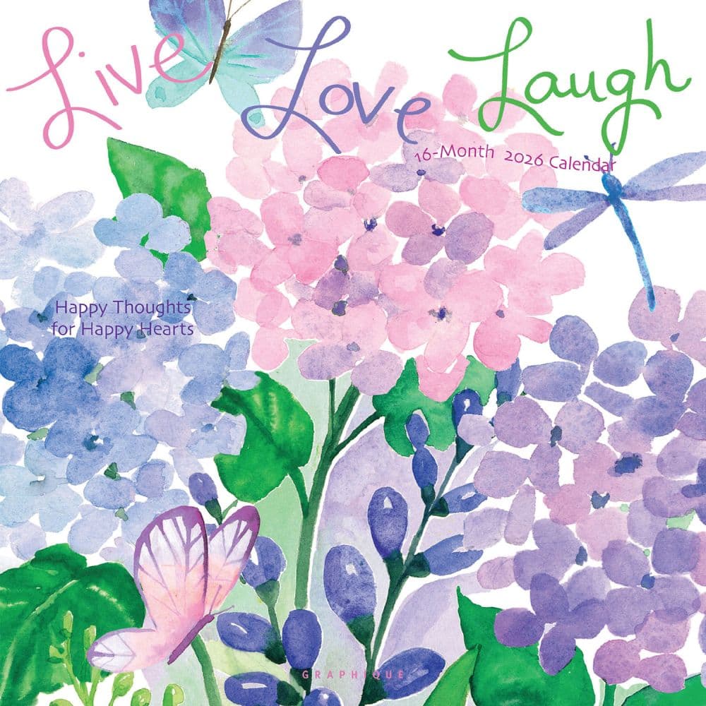 Live Love Laugh 2026 Wall Calendar Main Image
