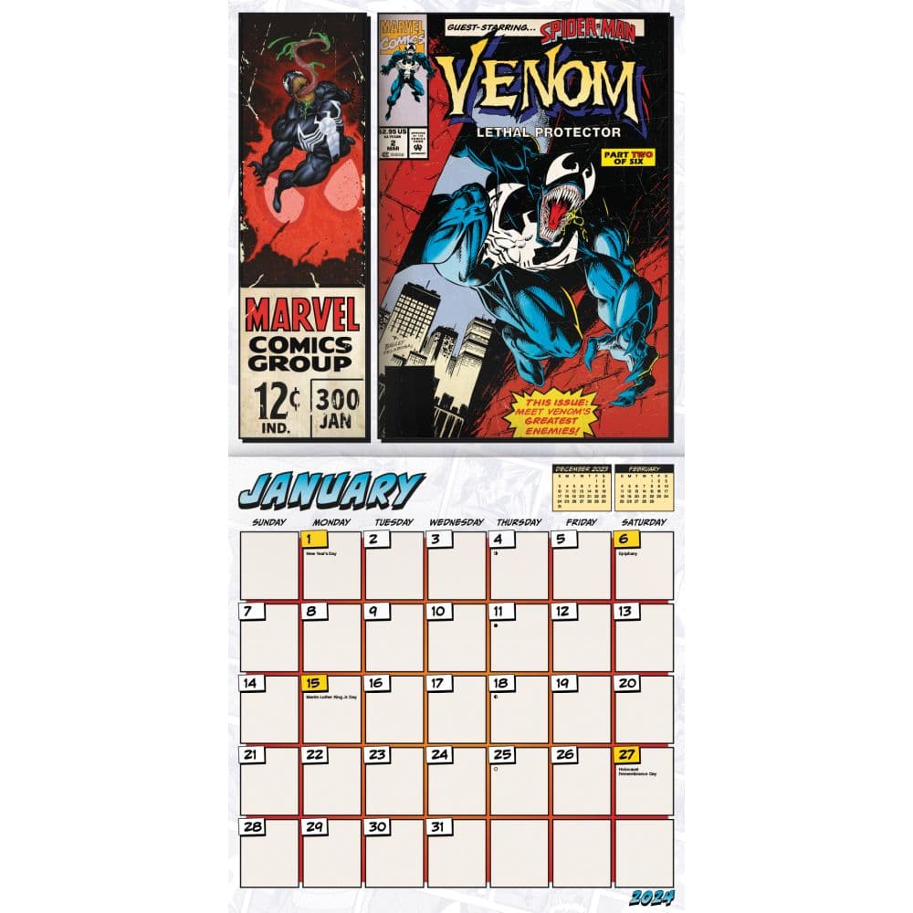 Marvel Comics 2024 Wall Calendar Alternate Image 3
