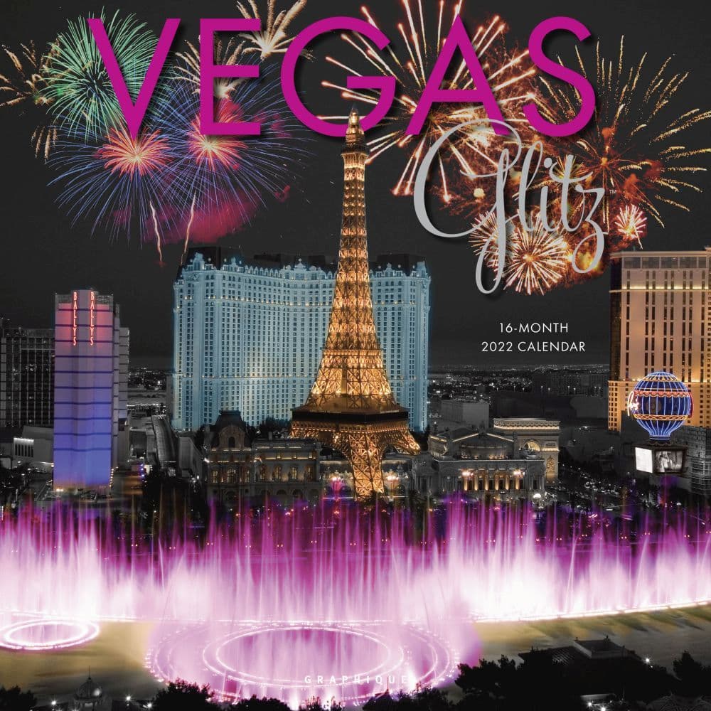 Vegas Glitz 2022 Wall Calendar