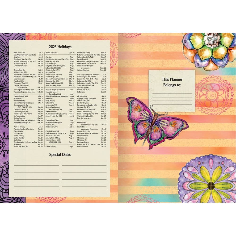 Color My World 2025 Monthly Pocket Planner by Lisa Kaus_ALT4