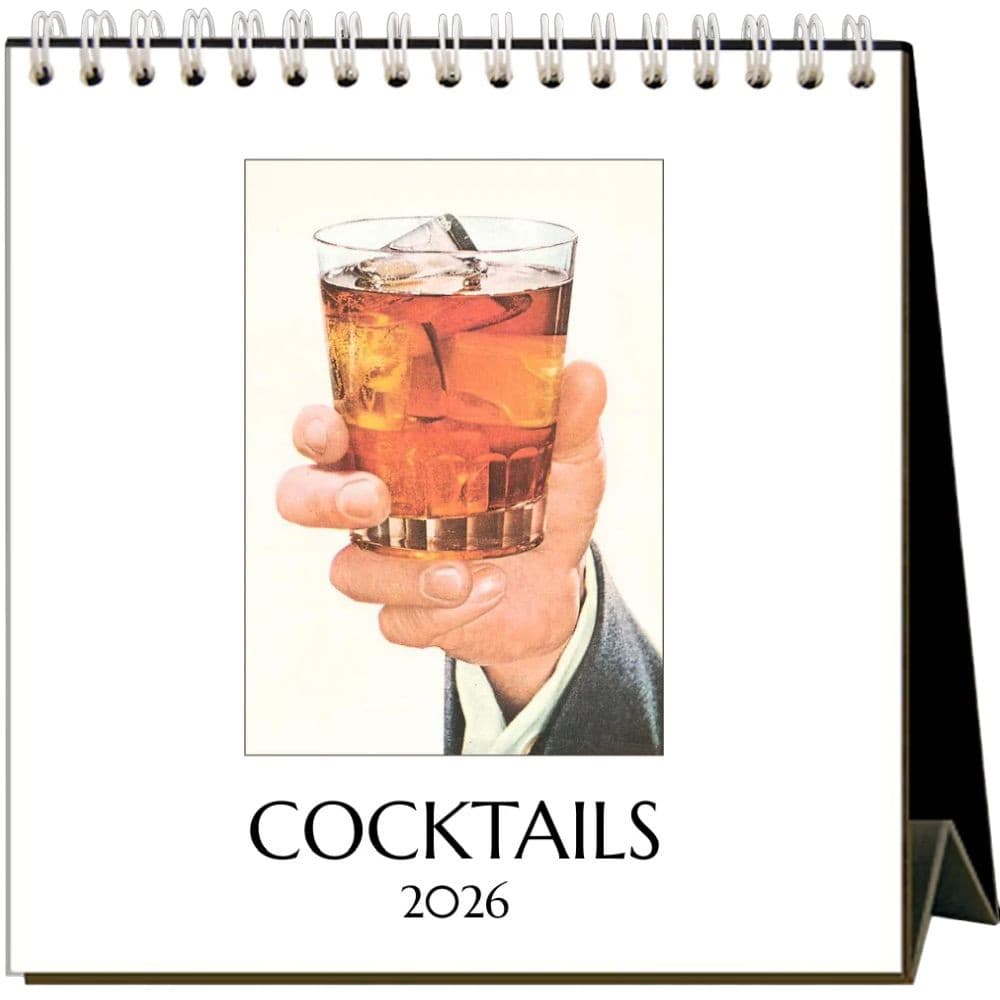 Cocktails 2026 Easel Desk Calendar Main Product Image