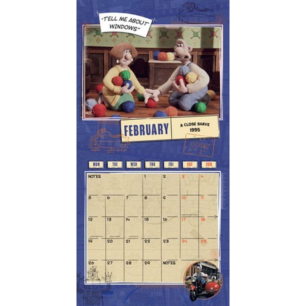 Wallace And Gromit 2024 Wall Calendar