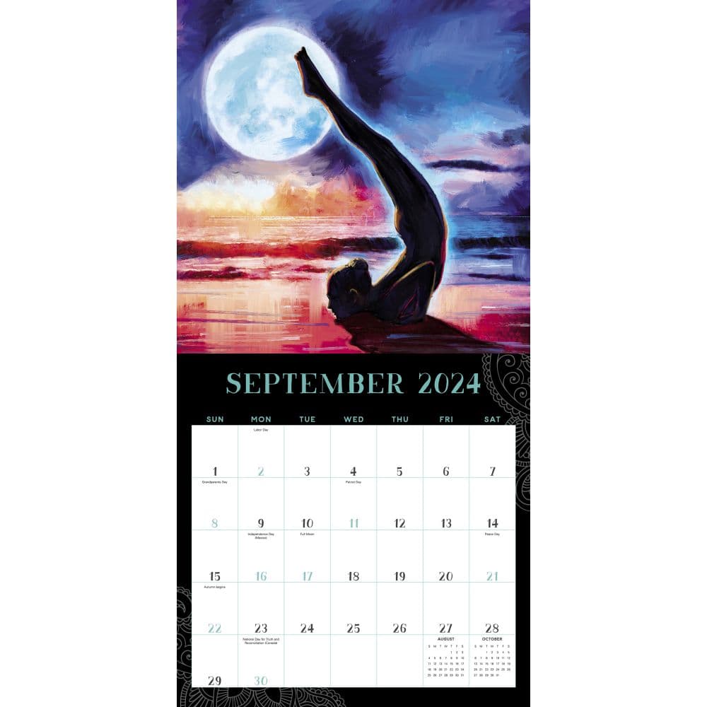 Yoga Silhouettes 2024 Wall Calendar