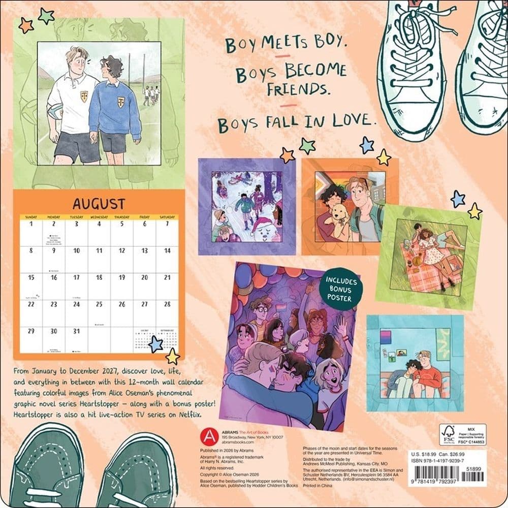 Heartstopper 2027 Wall Calendar First Alternate Image