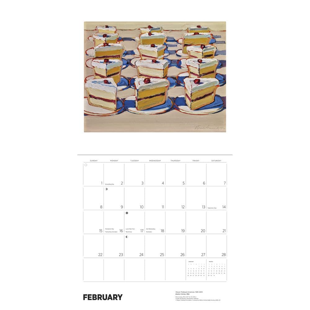 Thiebaud 2026 Wall Calendar Third Alternate Image