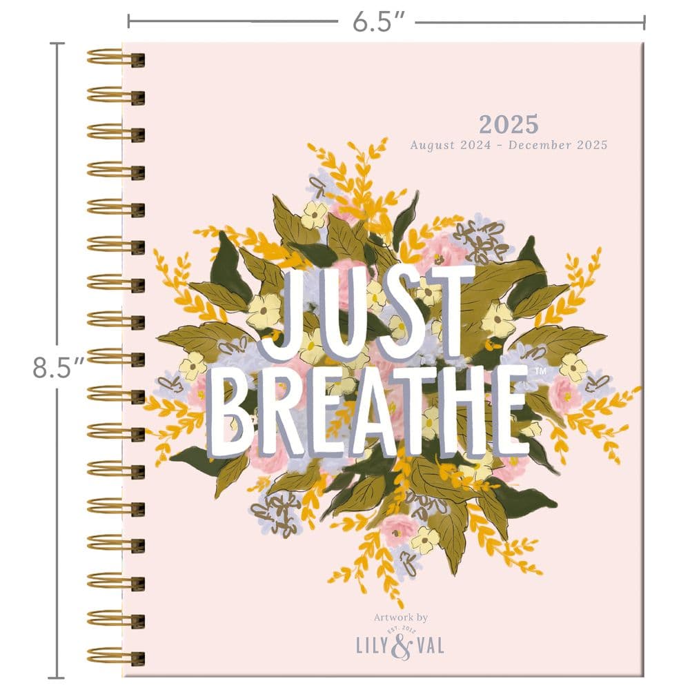 Just Breathe by Lily and Val 2025 Agenda Planner Fifth Alternate Image width="1000" height="1000"