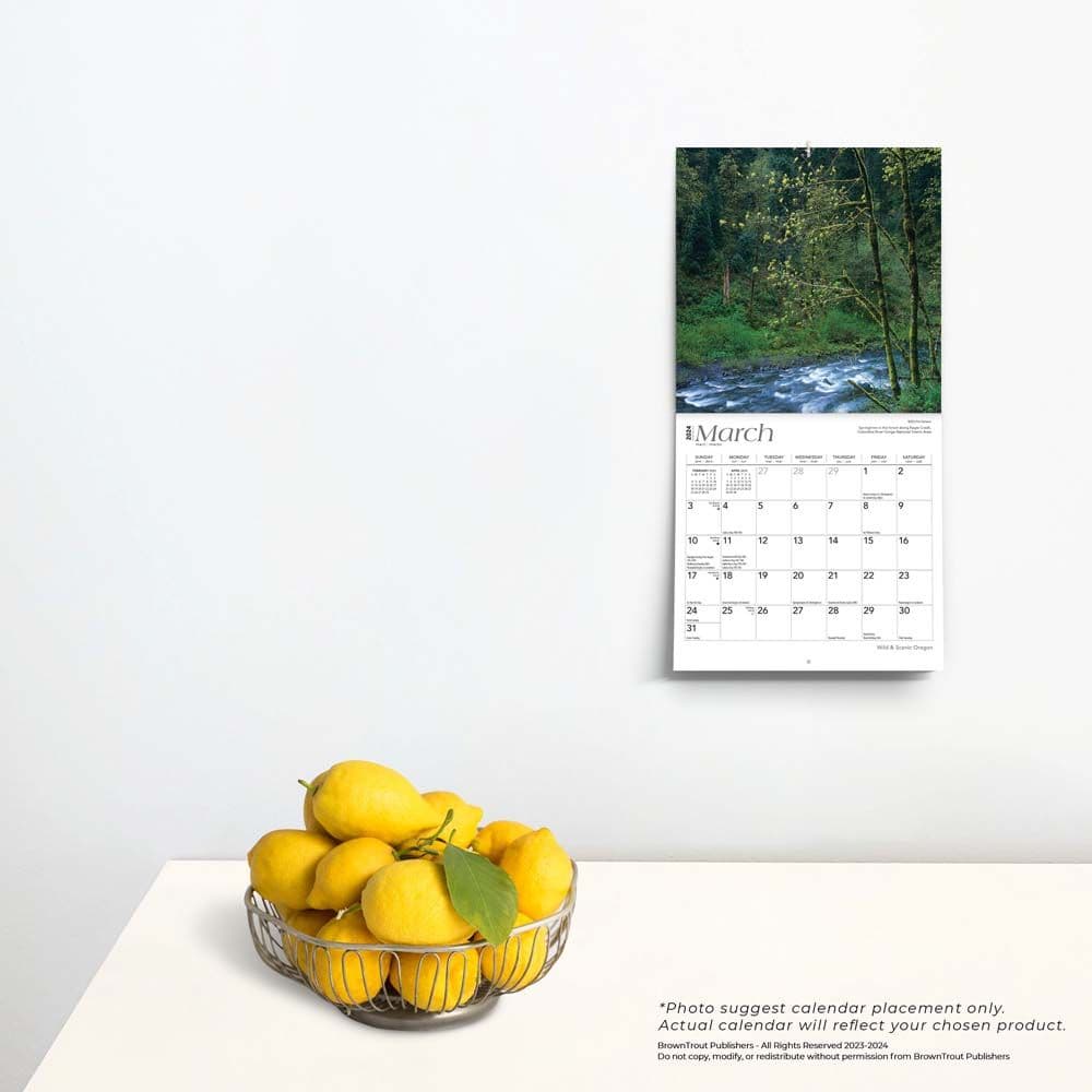 Oregon 2024 Mini Wall Calendar