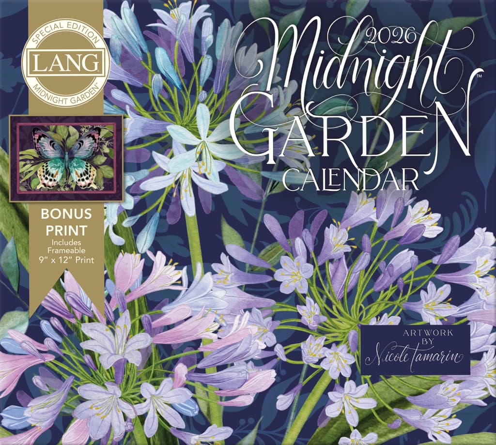 image Midnight Garden 2026 Wall Calendar with bonus print  by Nicole Tamarin