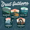 image Great Outdoors Photo 2025 Wall Calendar