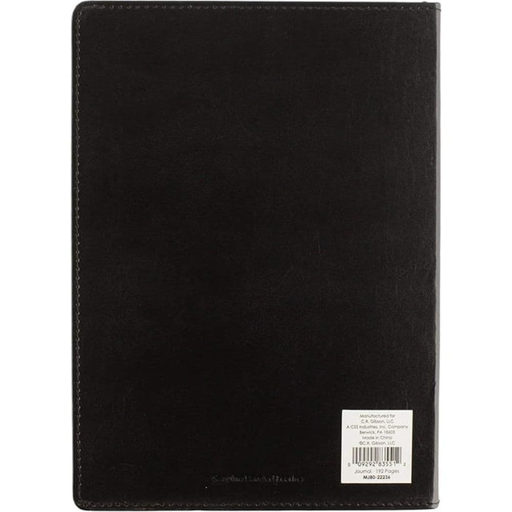 Black Jumbo Bonded Leather Journal First Alternate Image width="1000" height="1000"