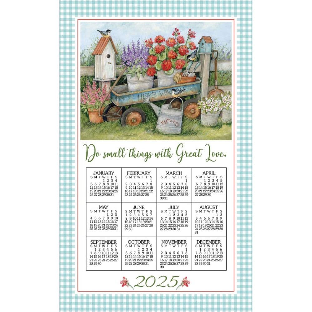 image Blue Wagon 2025 Calendar Towel Main Image