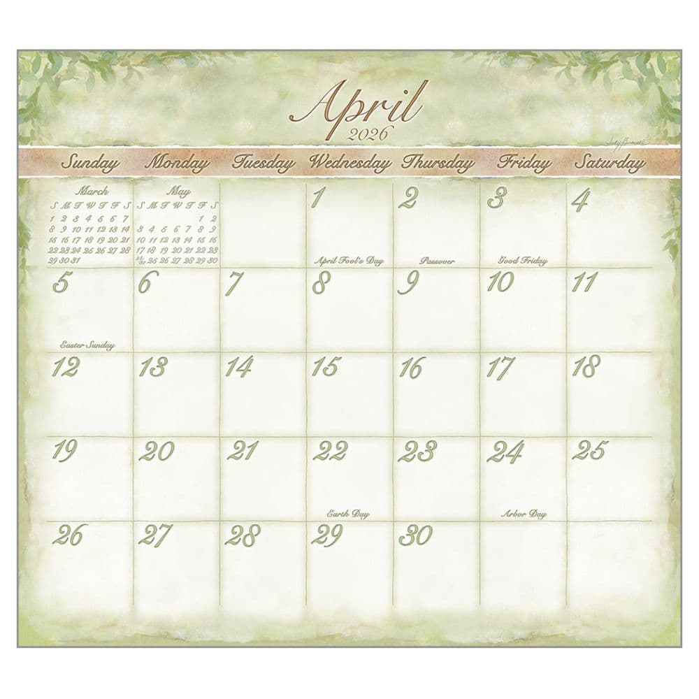 Watercolors by Judy Buswell 2026 Wall Calendar Third Alternate Image