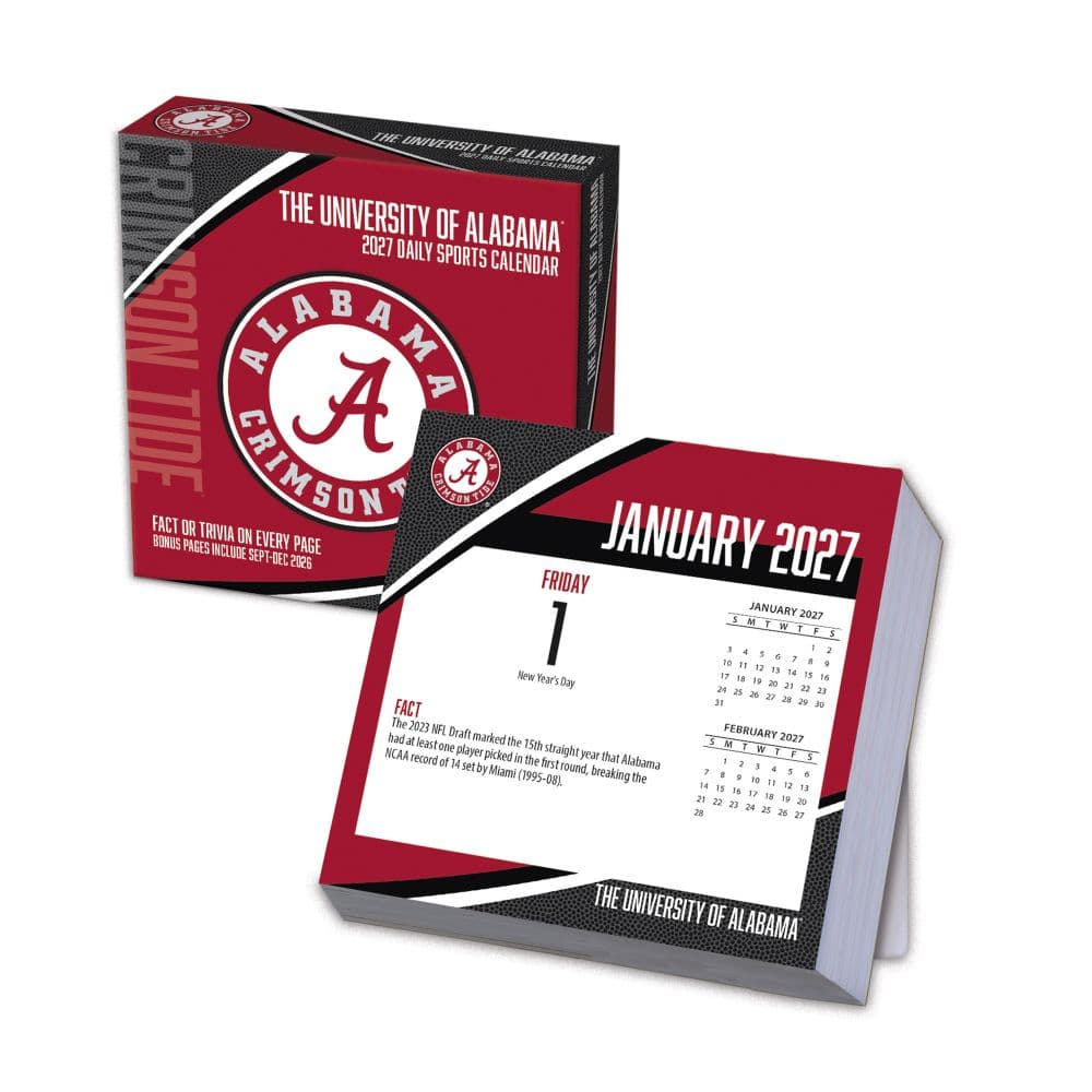 image Alabama Crimson Tide 2027 Desk Calendar Main Product Image