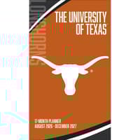 image Texas Longhorns 2027 17 Month Pocket Planner Main Product Image