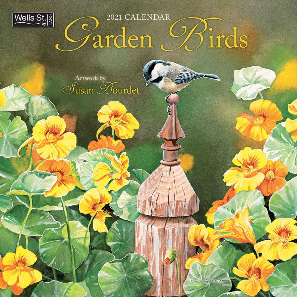 Garden Birds Wall Calendar by Susan Bourdet