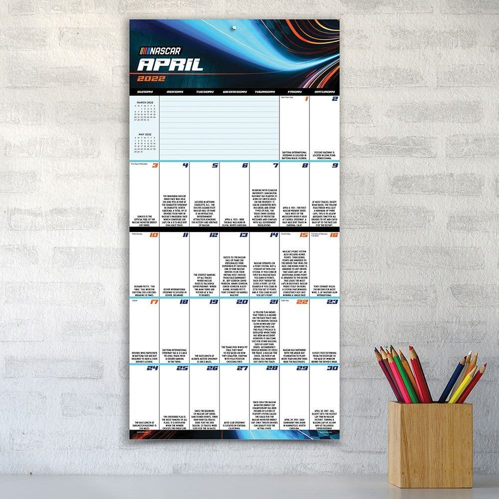 Nascar 365 Trivia Facts 2022 Wall Calendar - Calendars.com