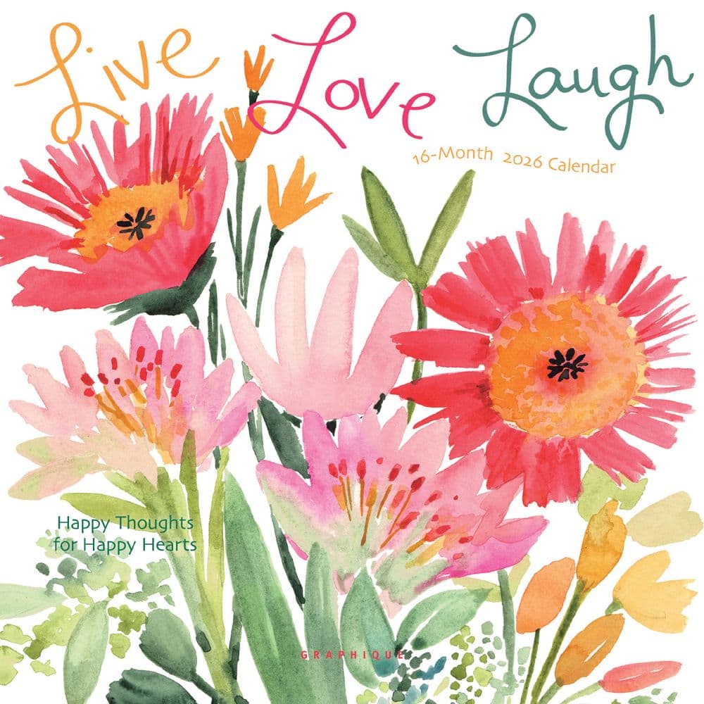 Live Love Laugh 2026 Mini Wall Calendar Main Image