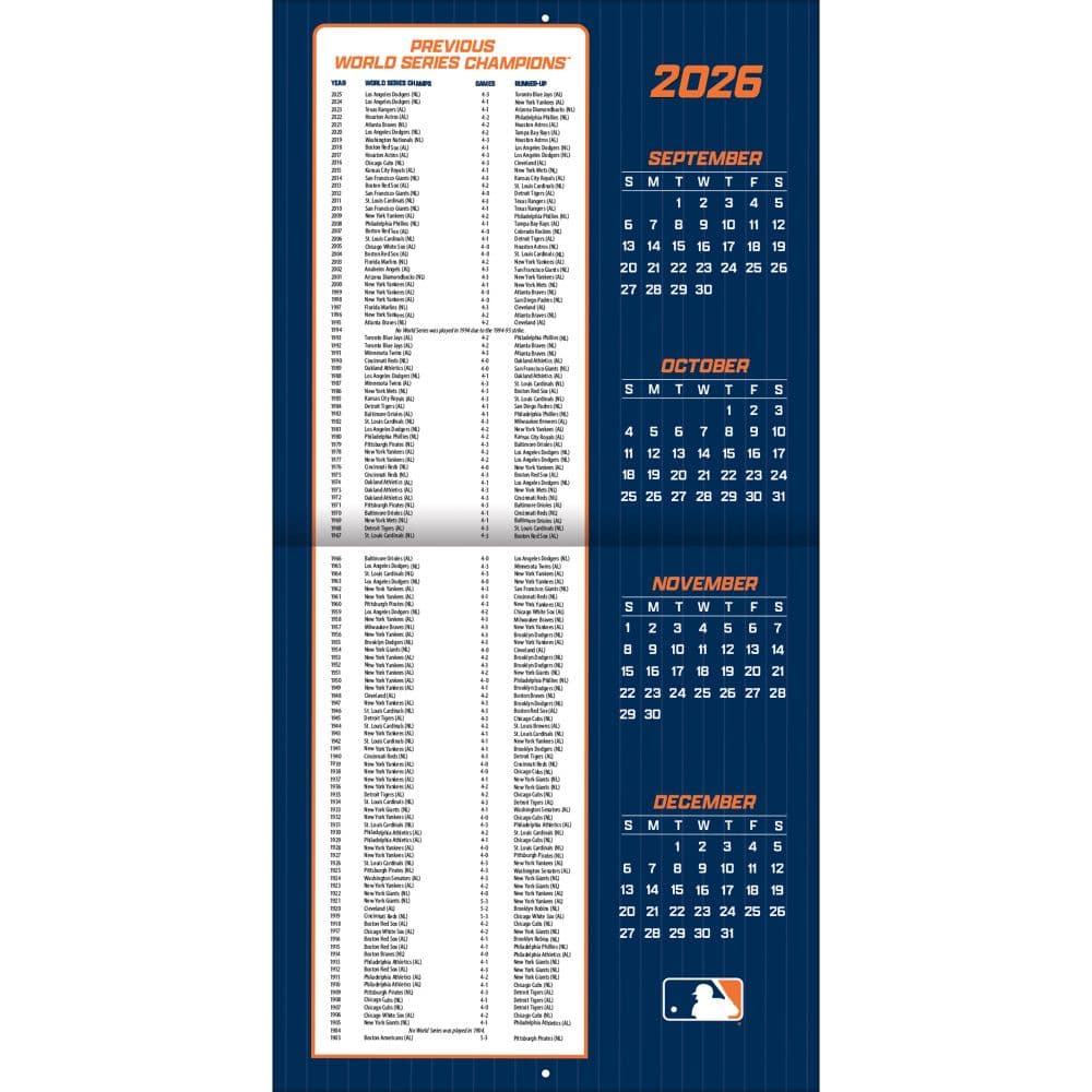MLB Detroit Tigers 2027 Wall Calendar Second Alternate Image
