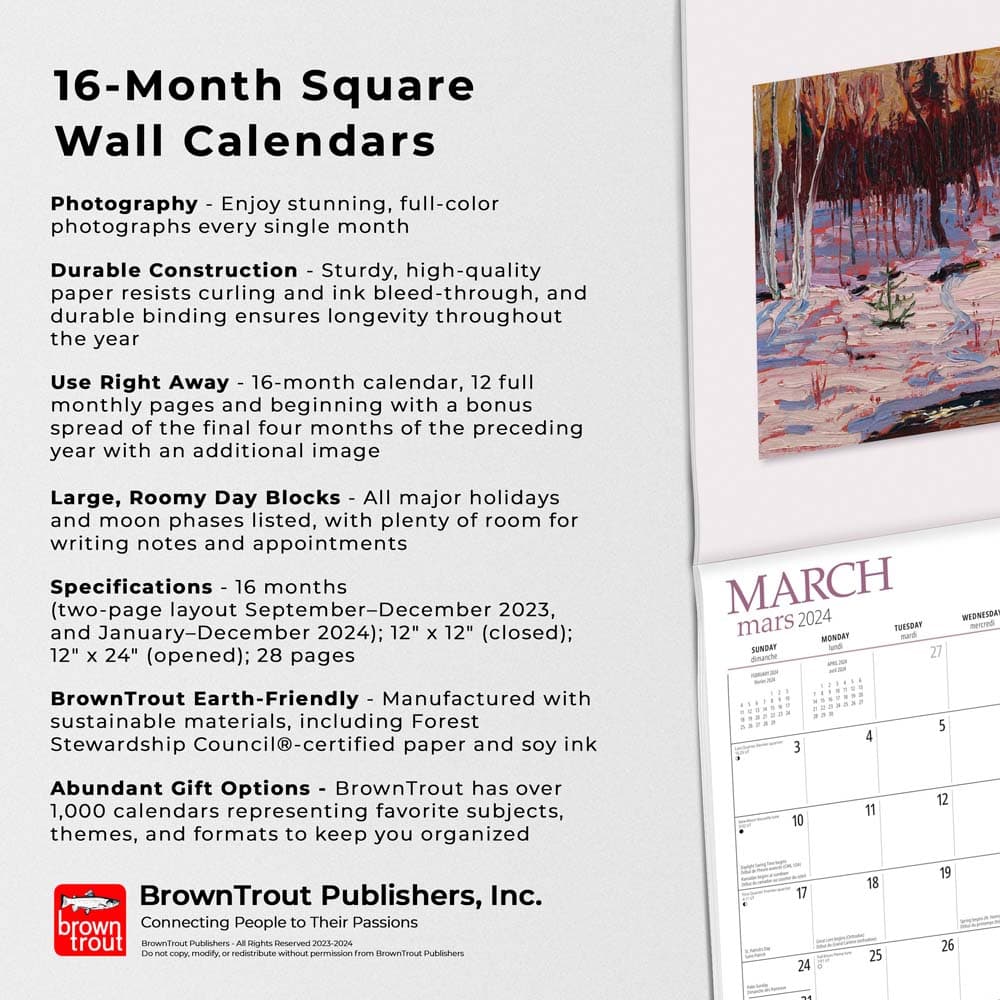 Thomson AGO 2024 Wall Calendar features