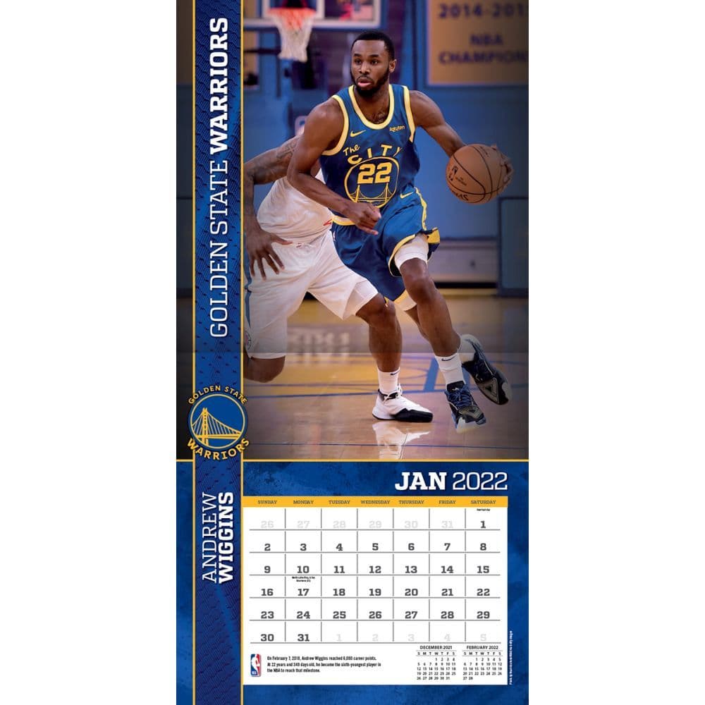 2022 Warriors Schedule Nba Golden State Warriors 2022 Mini Wall Calendar - Calendars.com