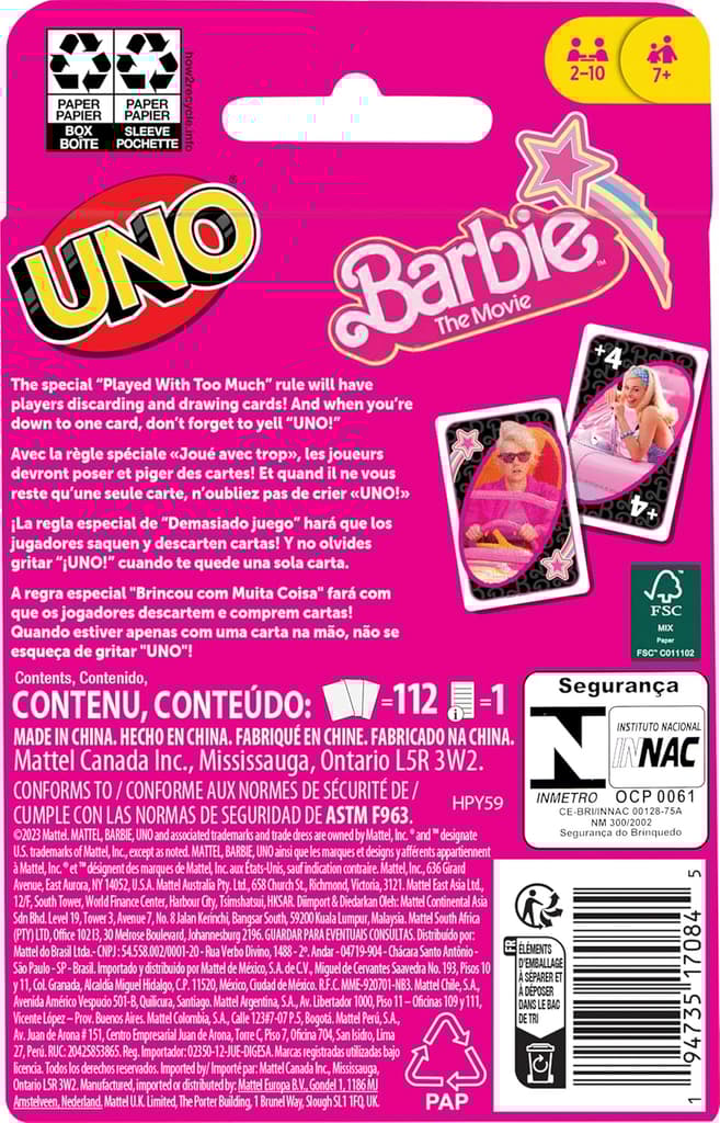 Uno Barbie Movie fig 6