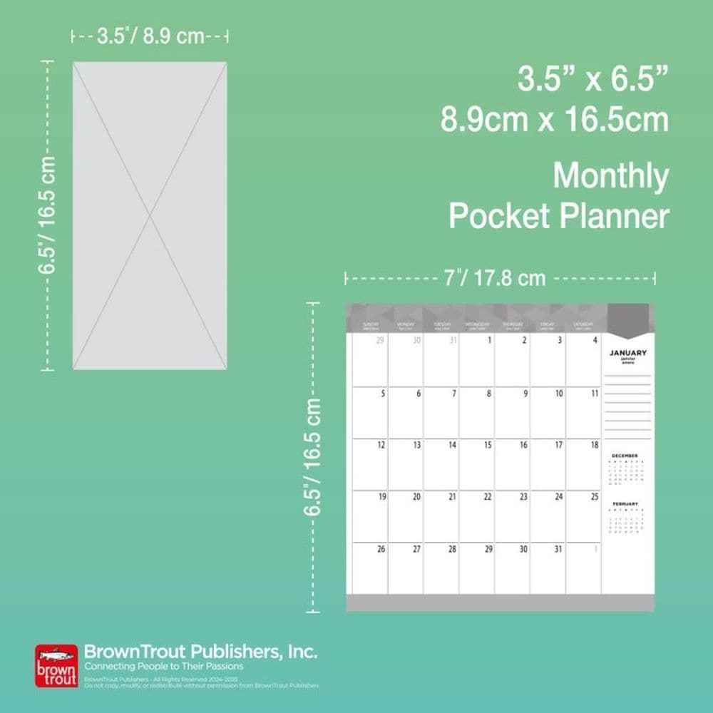 National Parks 2 Year 2025 Pocket Planner Eighth Alternate Image