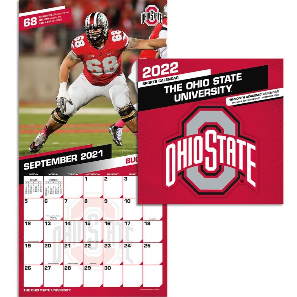 Col Ohio State Buckeyes 2022 Mini Wall Calendar - Calendars.com