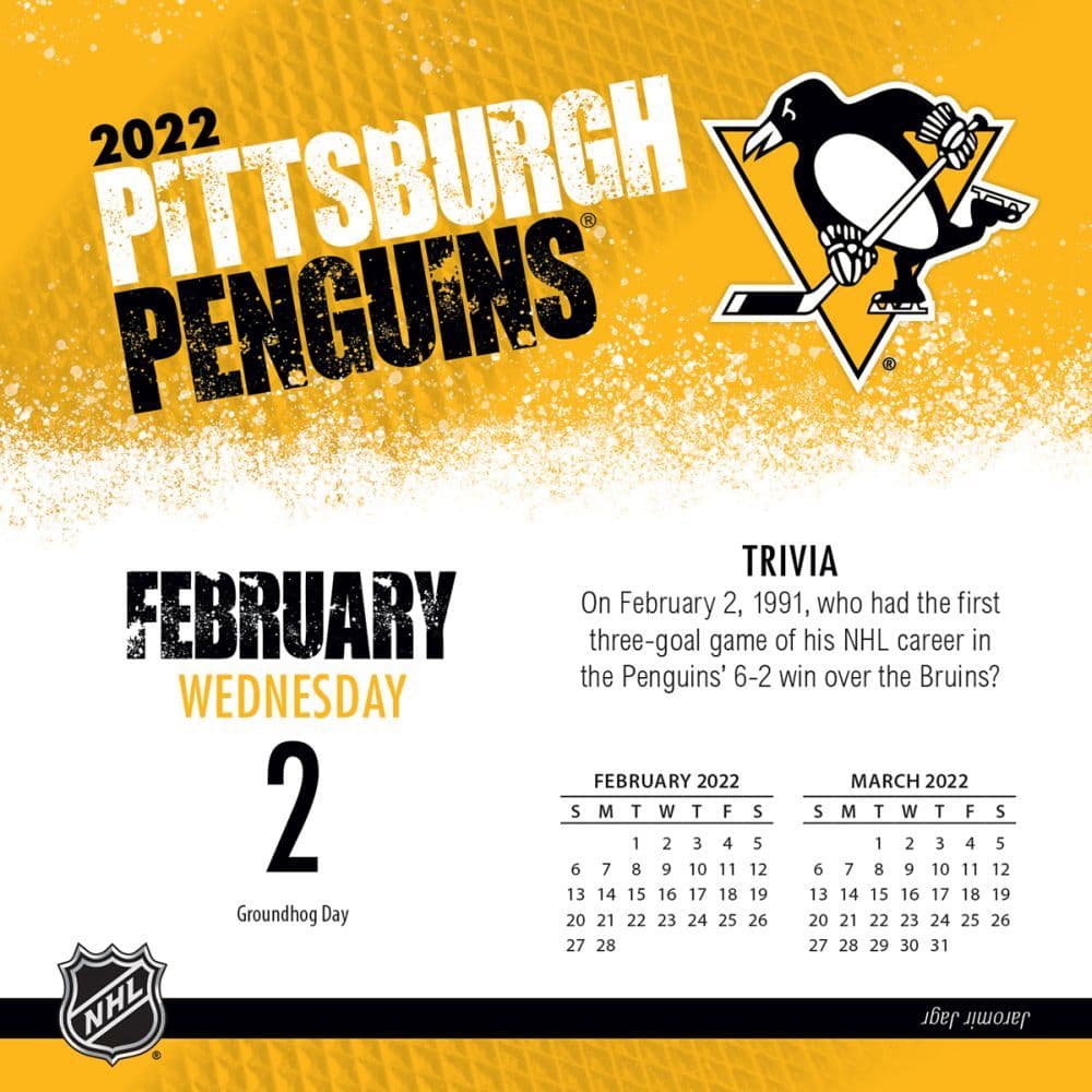 Pittsburgh Penguins Calendar 2022 Nhl Pittsburgh Penguins 2022 Desk Calendar - Calendars.com