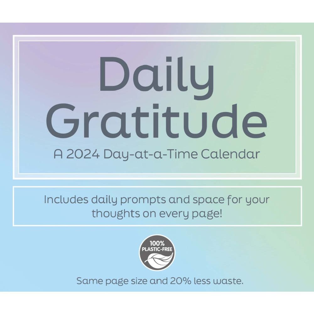 Daily Gratitude 2024 Desk Calendar