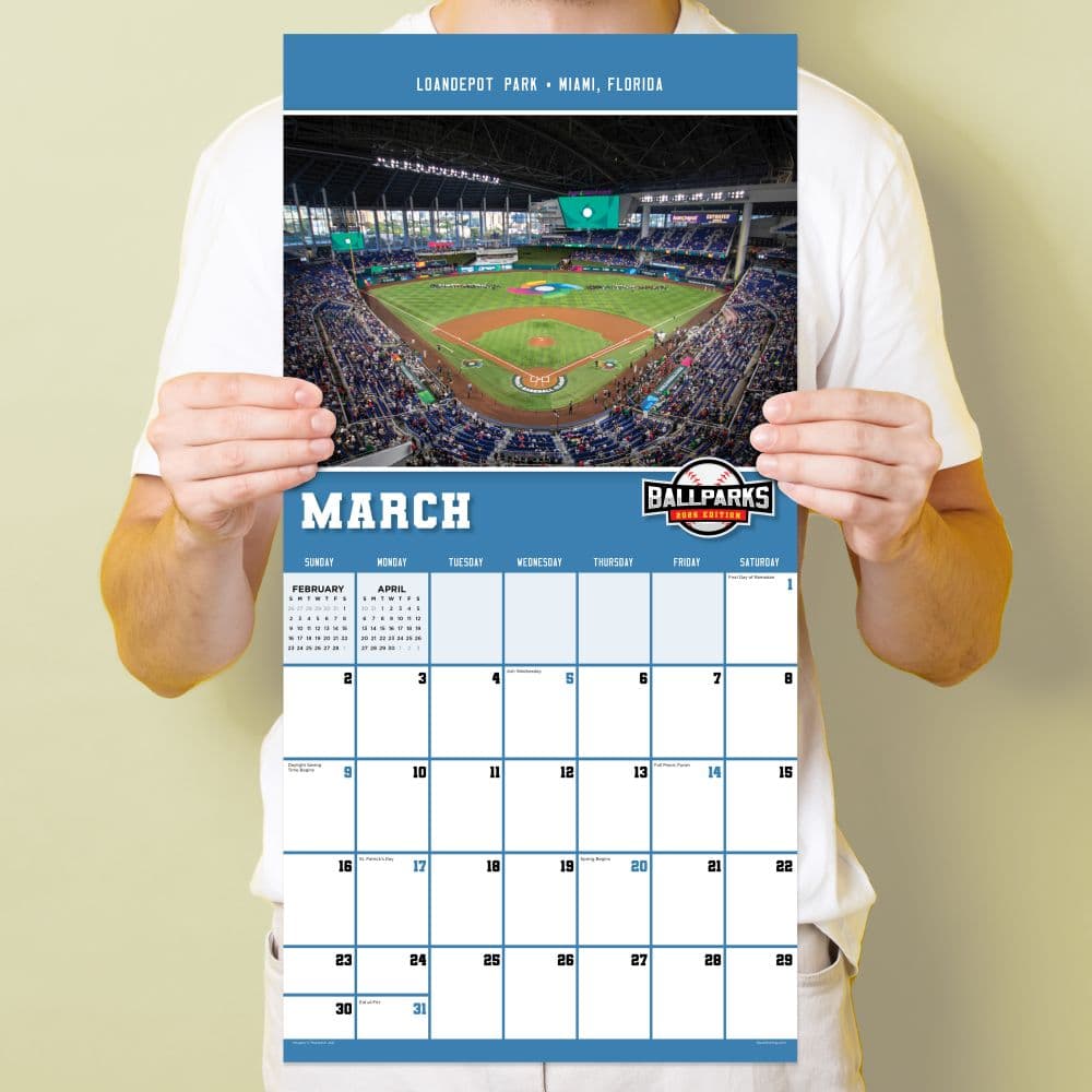 Ballparks 2025 Wall Calendar - Calendars.com
