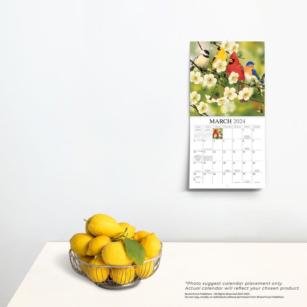 Feathered Friends 2024 Mini Wall Calendar Third Alternate Image width=&quot;1000&quot; height=&quot;1000&quot;