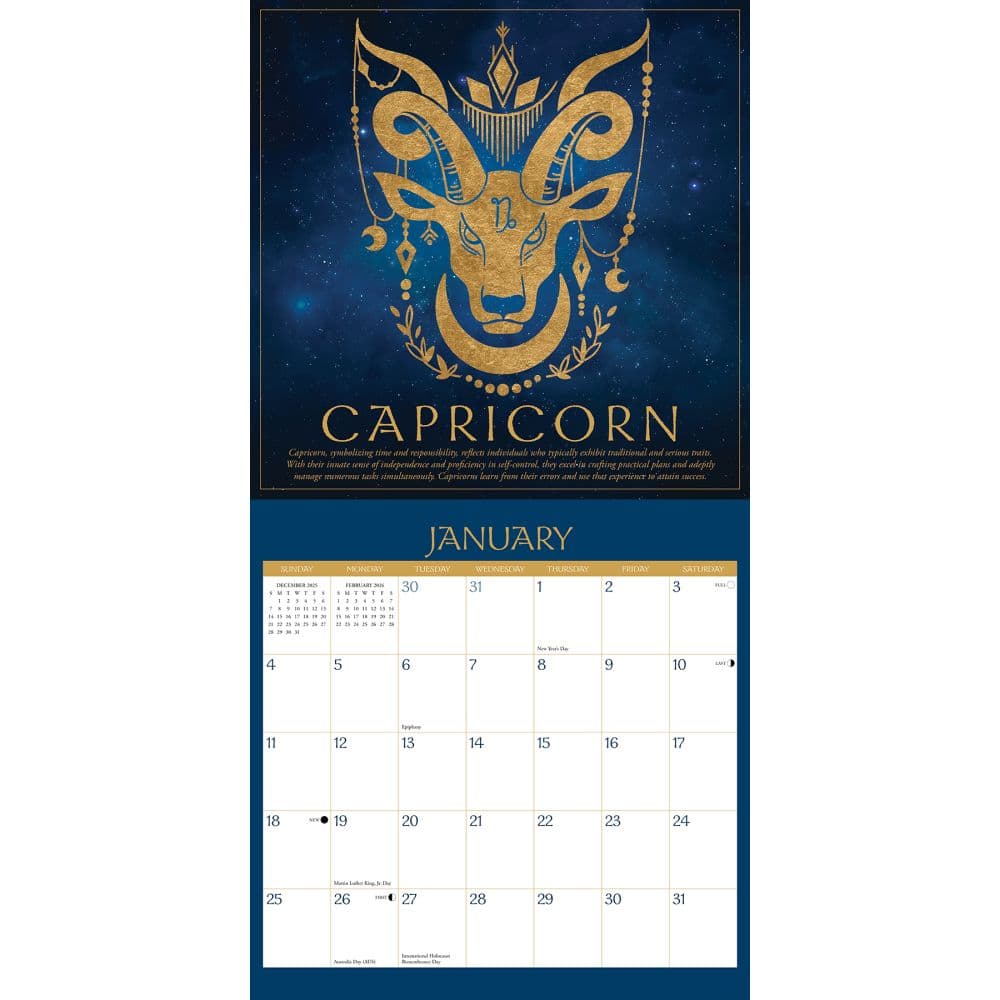 Astrology 2026 Wall Calendar Second Alternate Image
