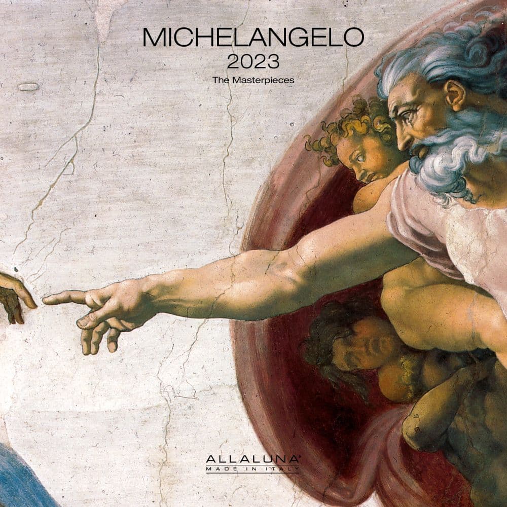Michelangelo 2023 Wall Calendar (Bilingual)