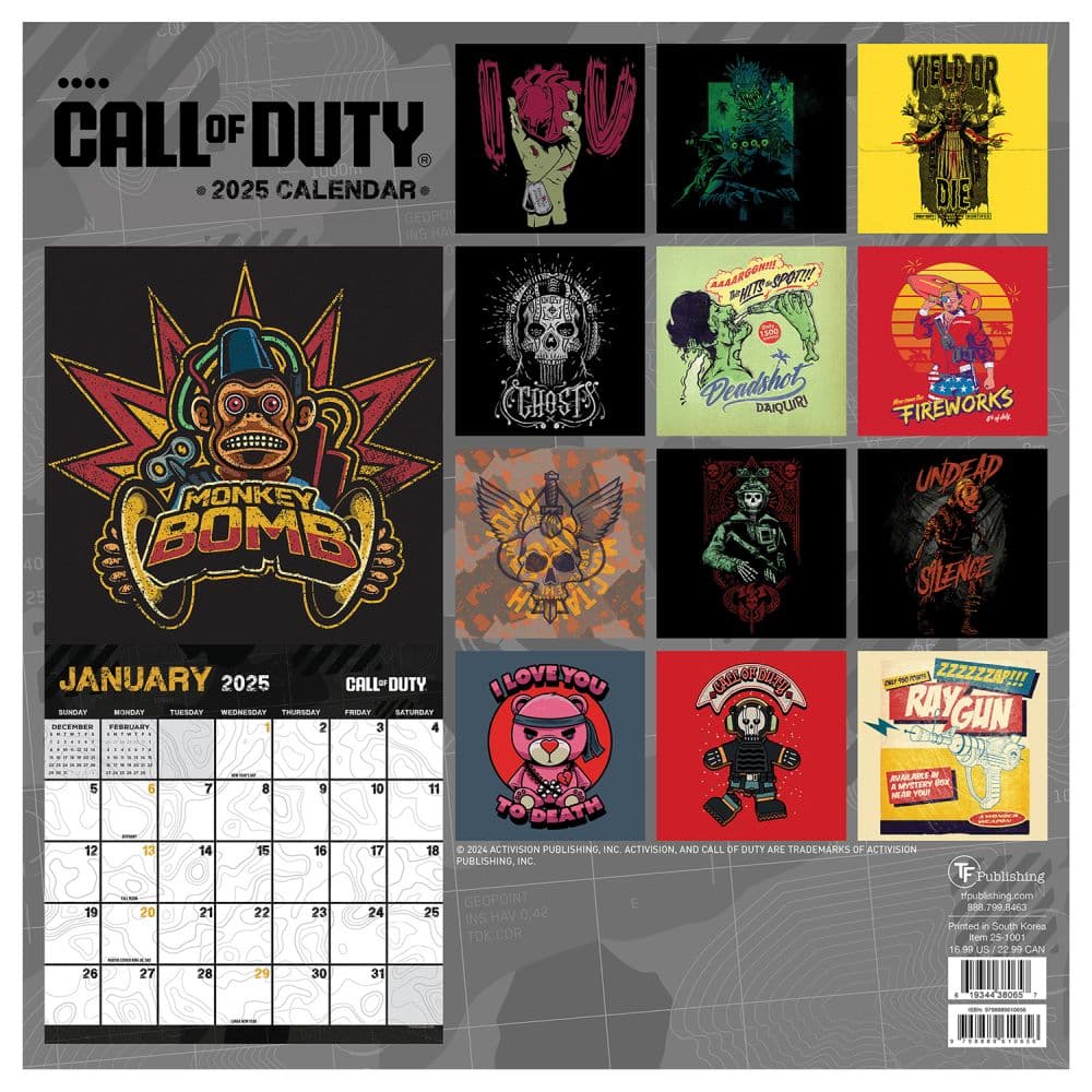 Call of Duty 2025 Wall Calendar First Alternate Image width=&quot;1000&quot; height=&quot;1000&quot;