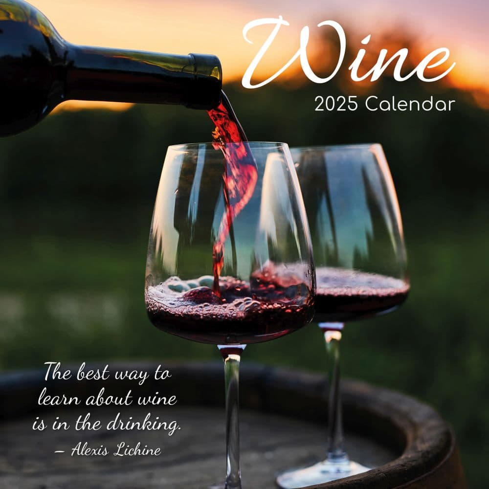 Wine 2025 Wall Calendar Main Product Image width=&quot;1000&quot; height=&quot;1000&quot;