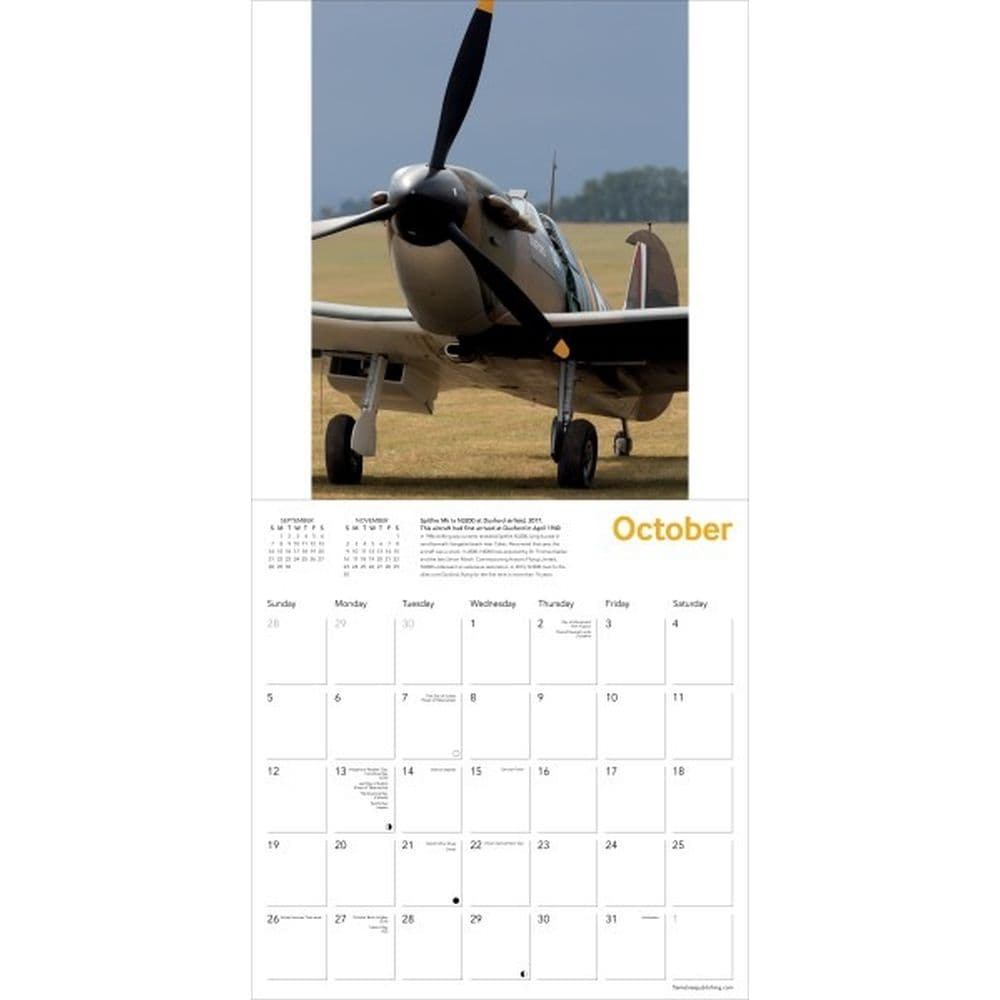 Spitfires Imperial War Mus 2025 Wall Calendar Third Alternate Image