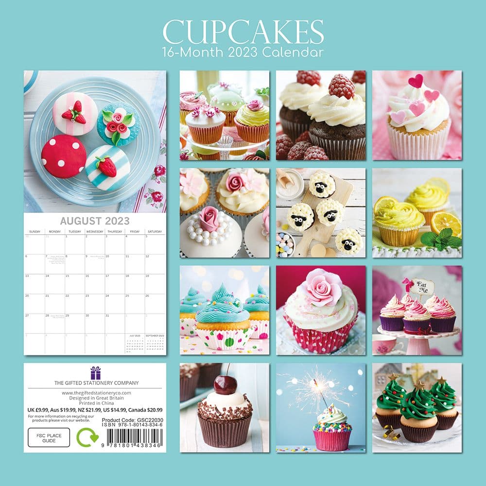 Cupcakes 2023 Wall Calendar SV - Calendars.com
