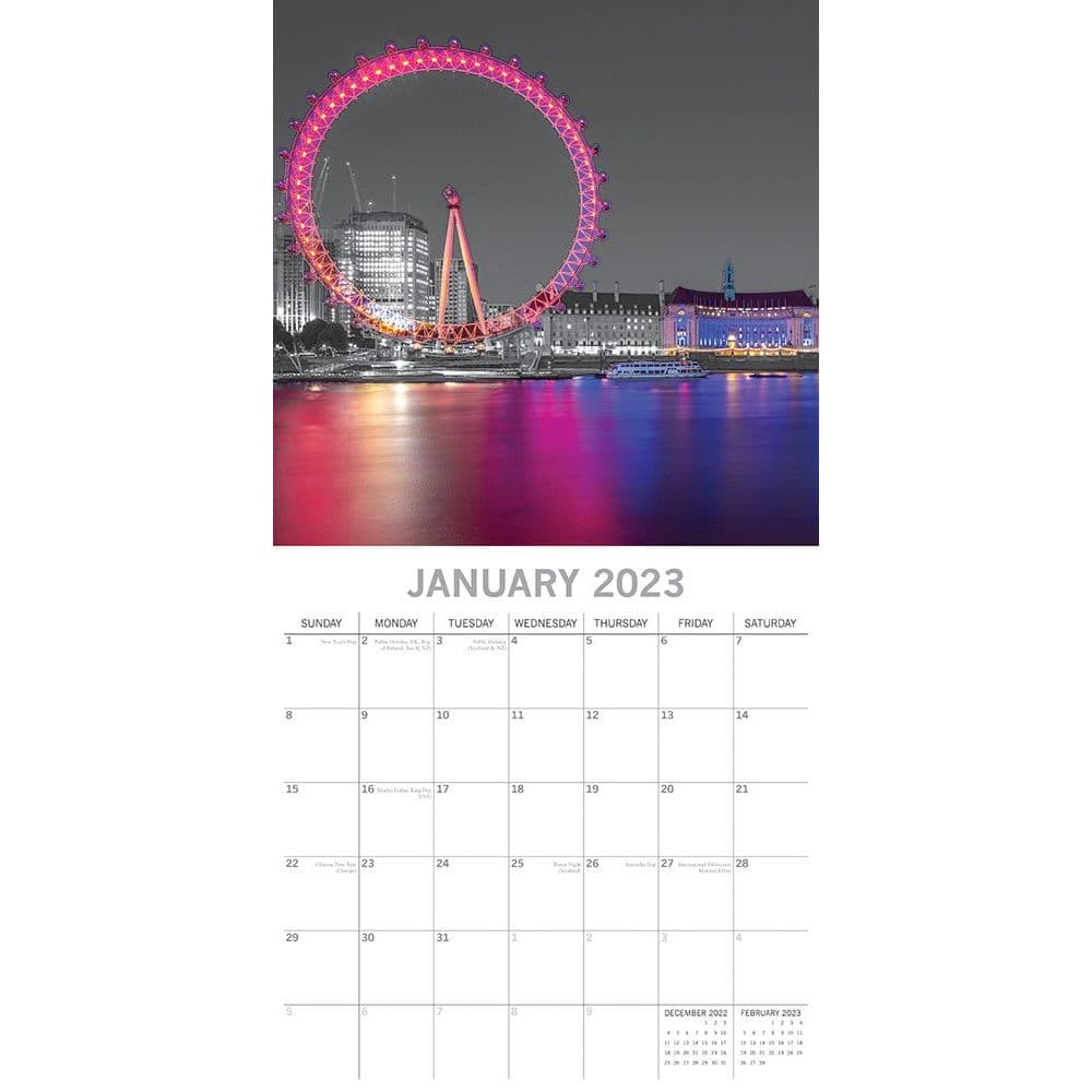 Ferris Calendar 2023 London Limelight 2023 Wall Calendar - Calendars.com
