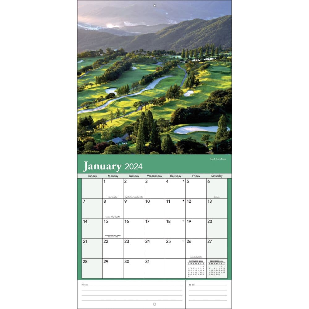 Golf Courses 2024 Mini Wall Calendar Second Alternate Image width=&quot;1000&quot; height=&quot;1000&quot;