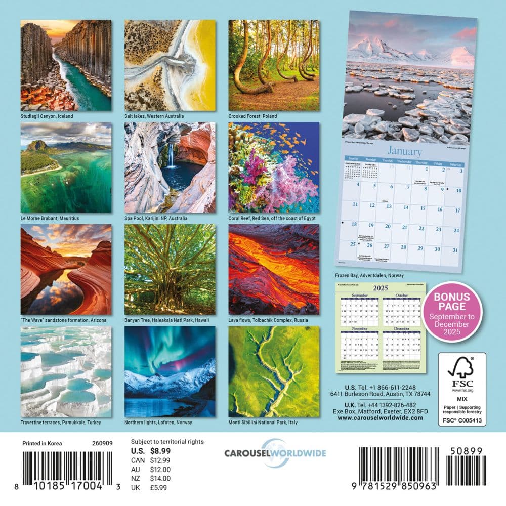 Amazing Planet Special Value 2026 Wall Calendar First Alternate Image
