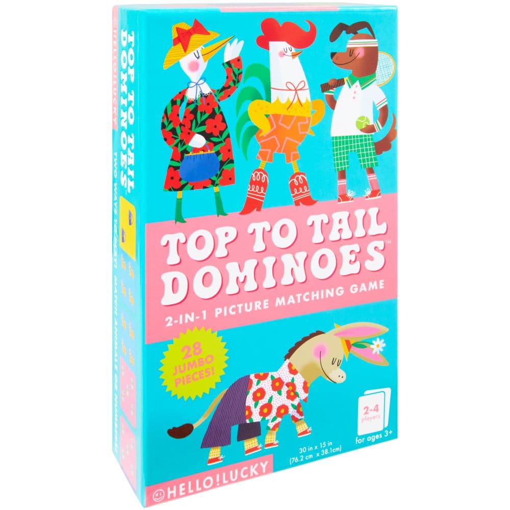 Hello Lucky Top to Tail Dominoes Game Alt2