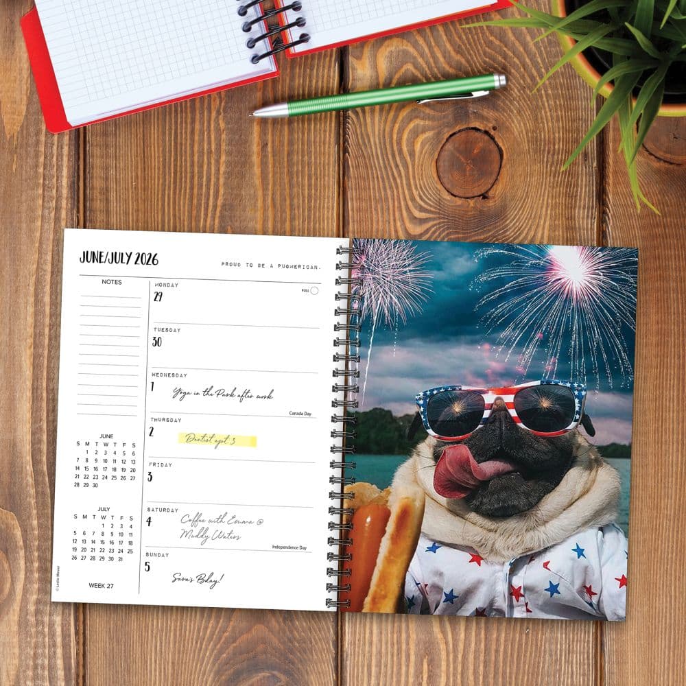 Doug the Pug 2026 Engagement Planner Second Alternate Image